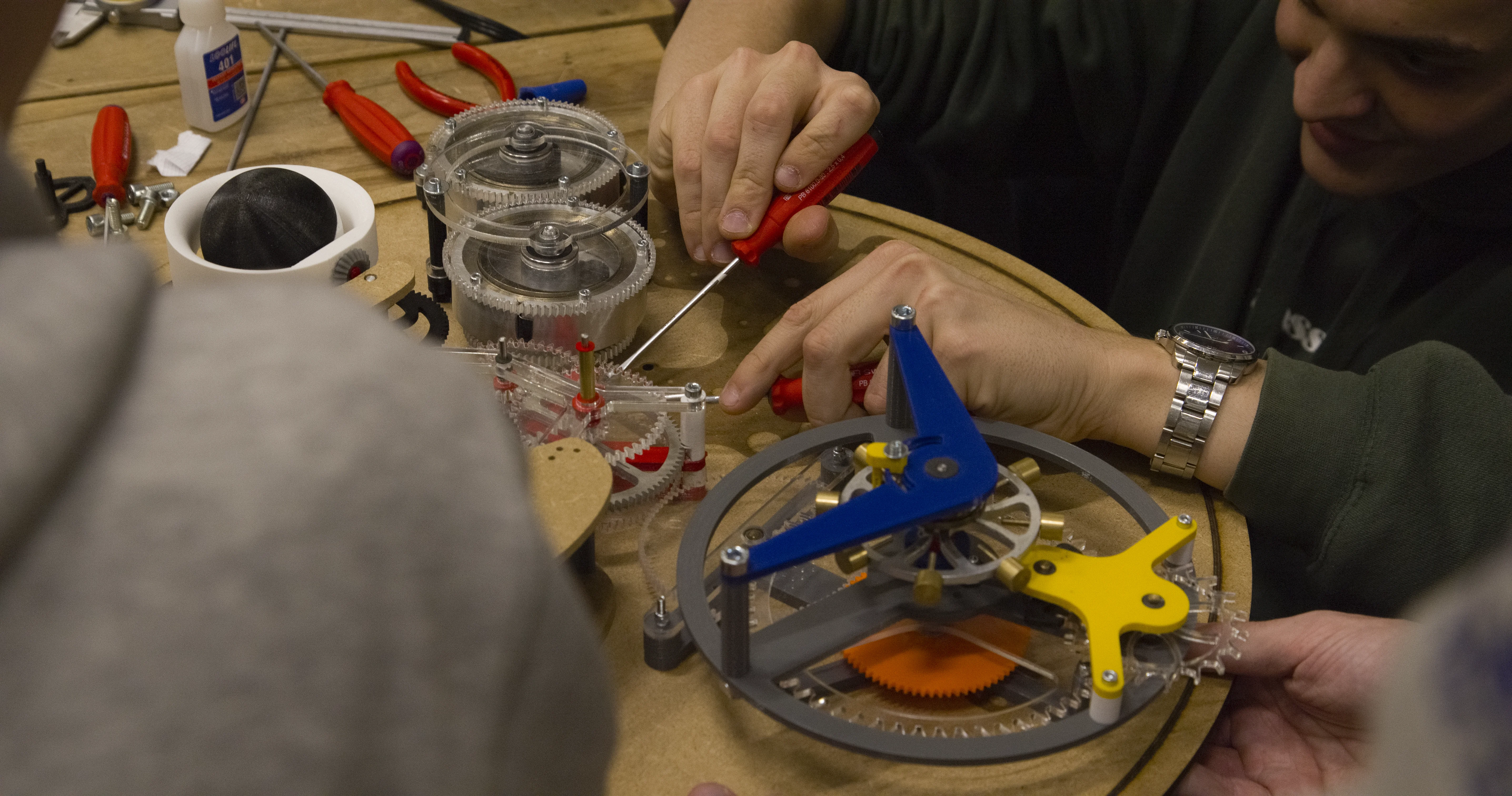 Assembly prototype clock n.3
