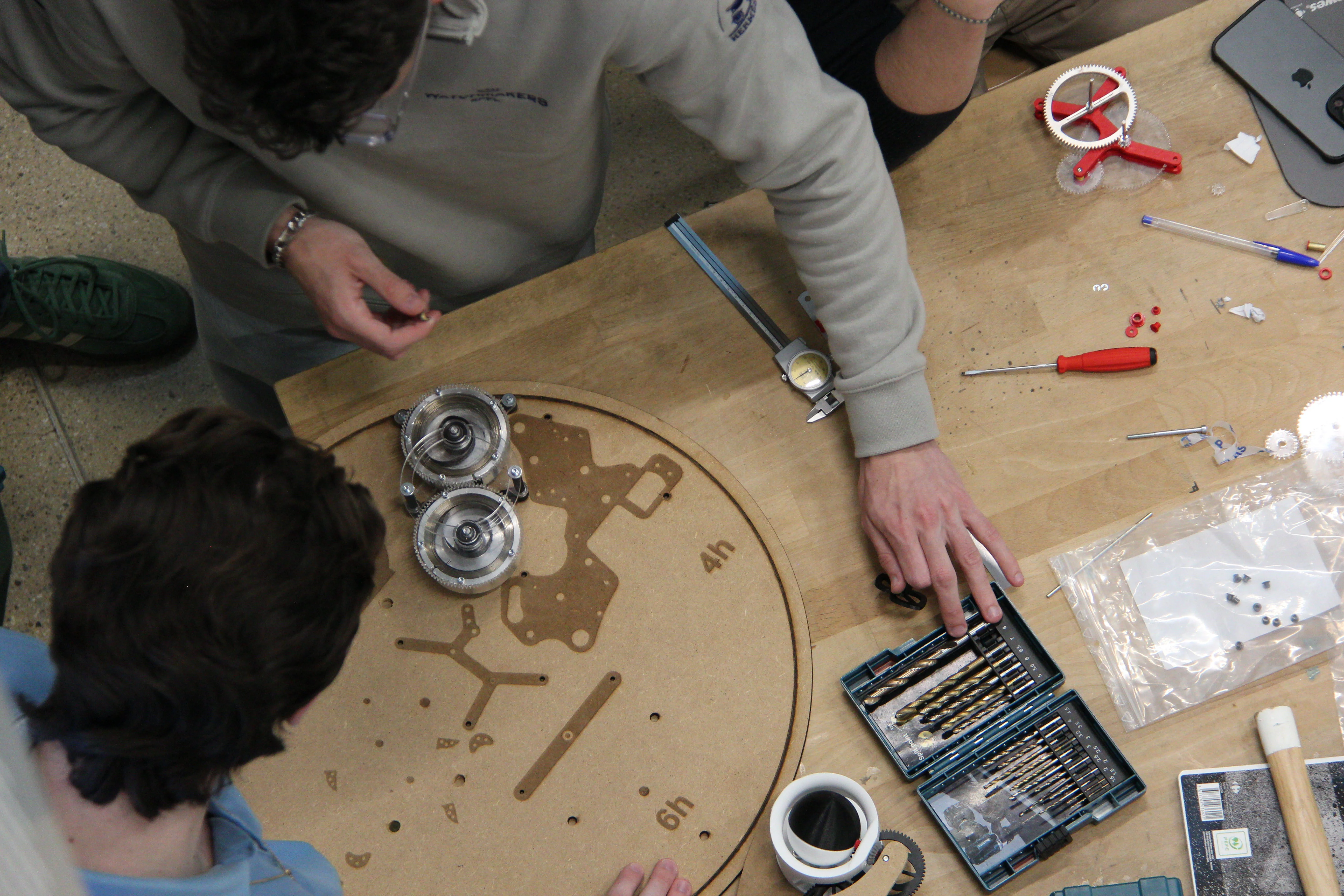Assembly prototype clock n.3