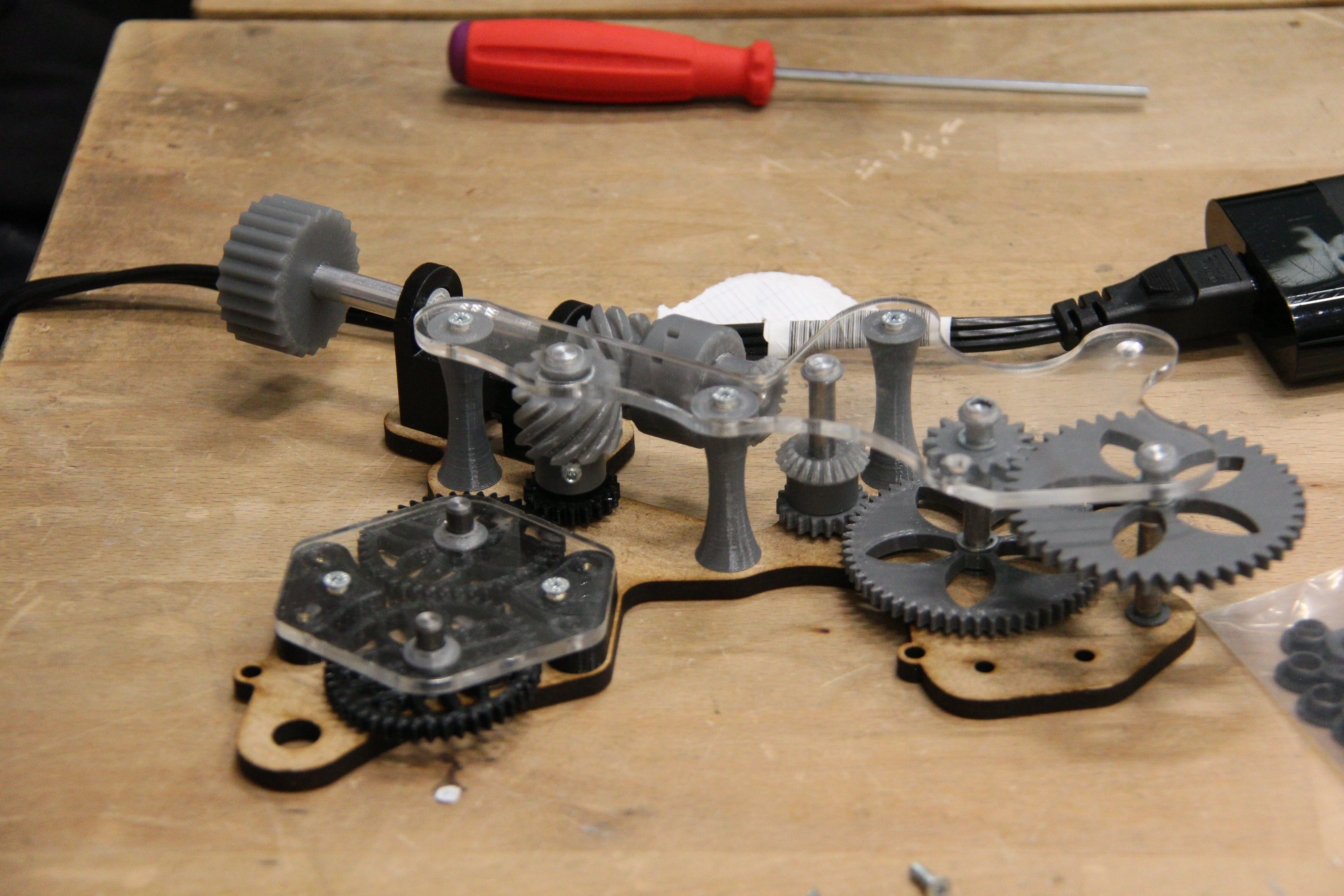 Assembly prototype clock n.3