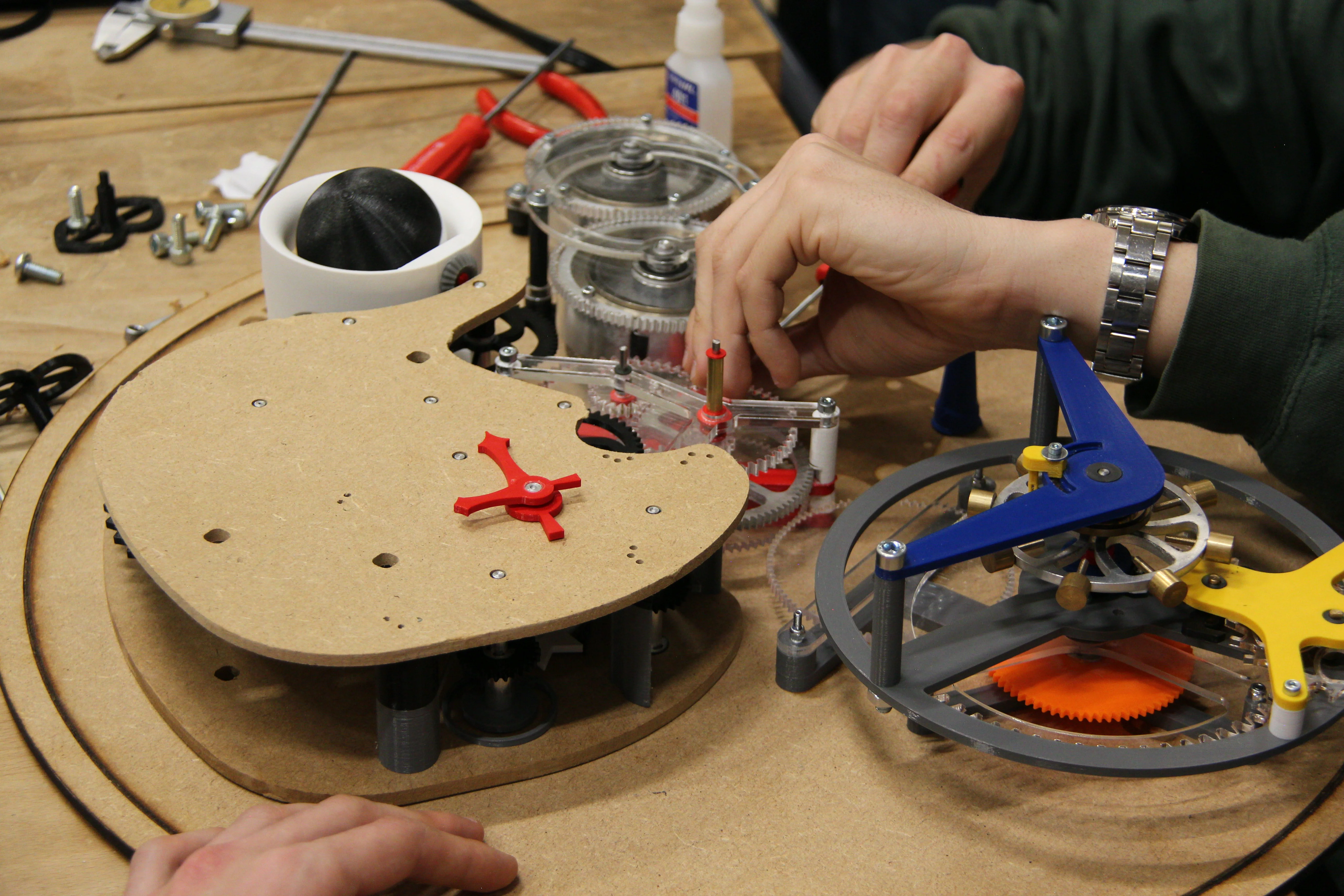 Assembly prototype clock n.3